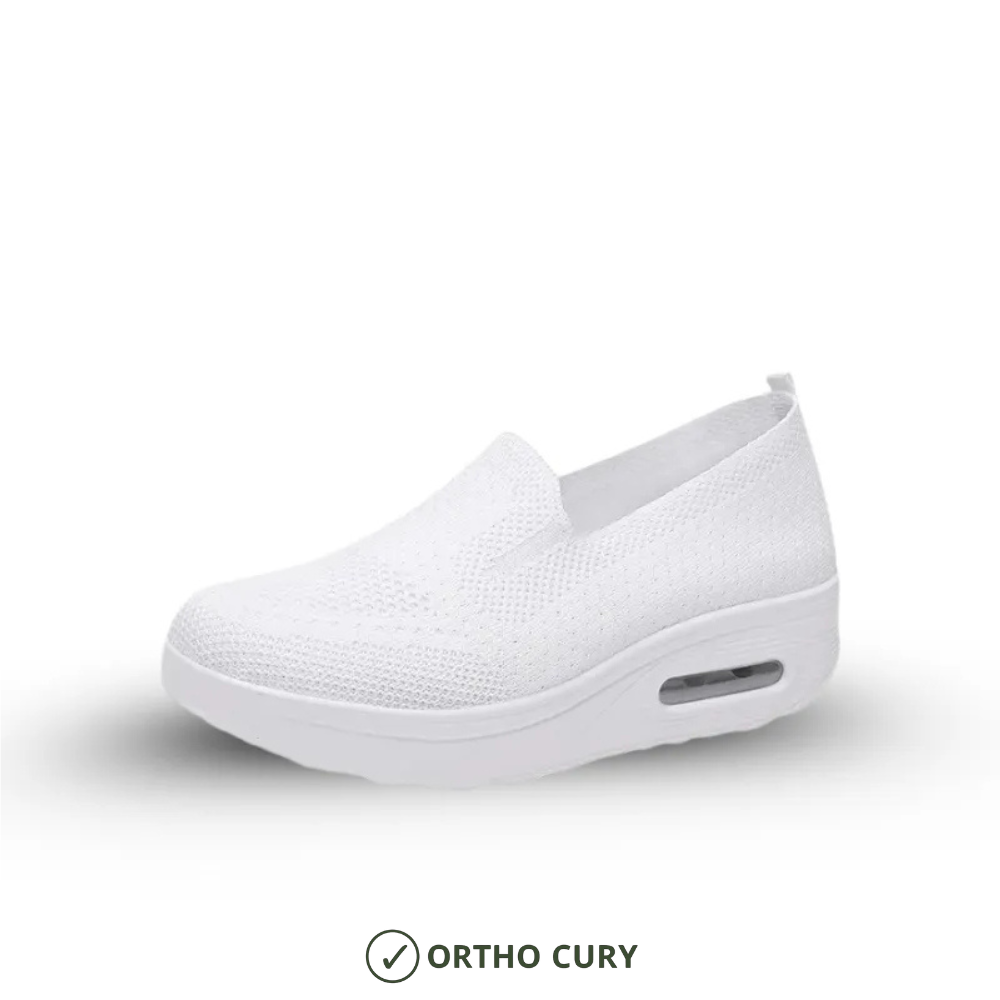 Ortho Cury - Baskets confort femme Marron