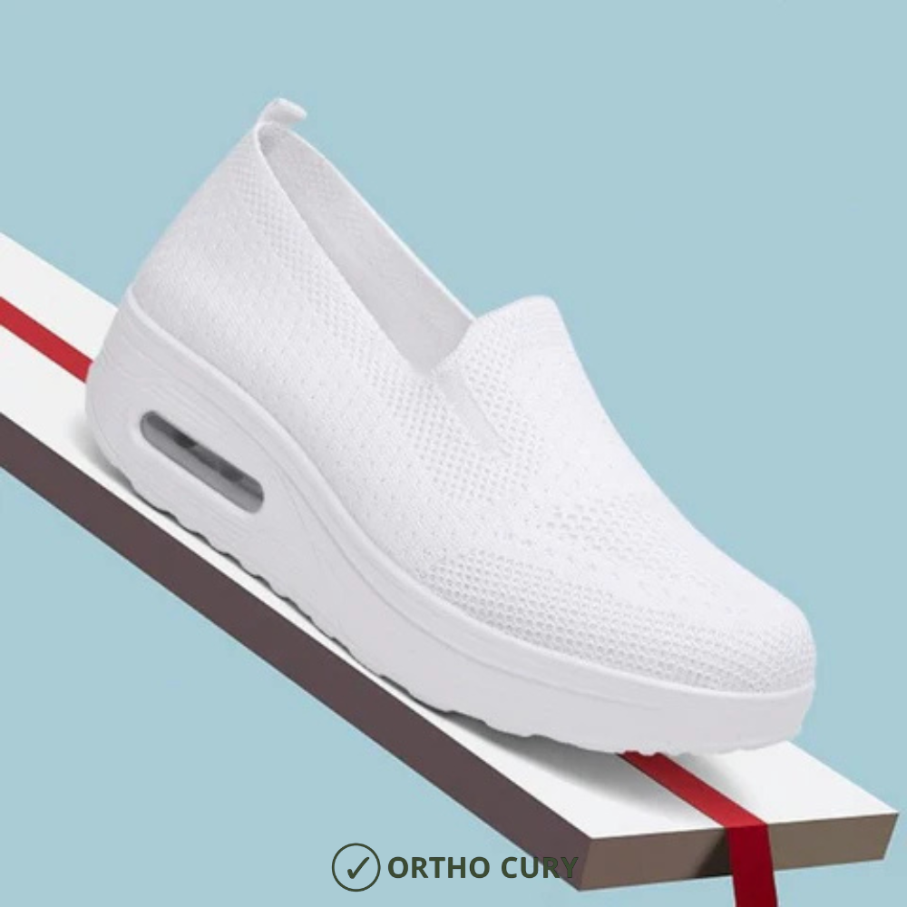 Ortho Cury - Baskets confort femme Marron