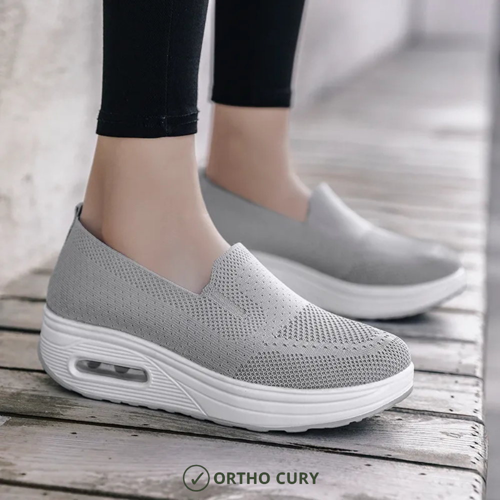 Ortho Cury - Baskets confort femme Marron