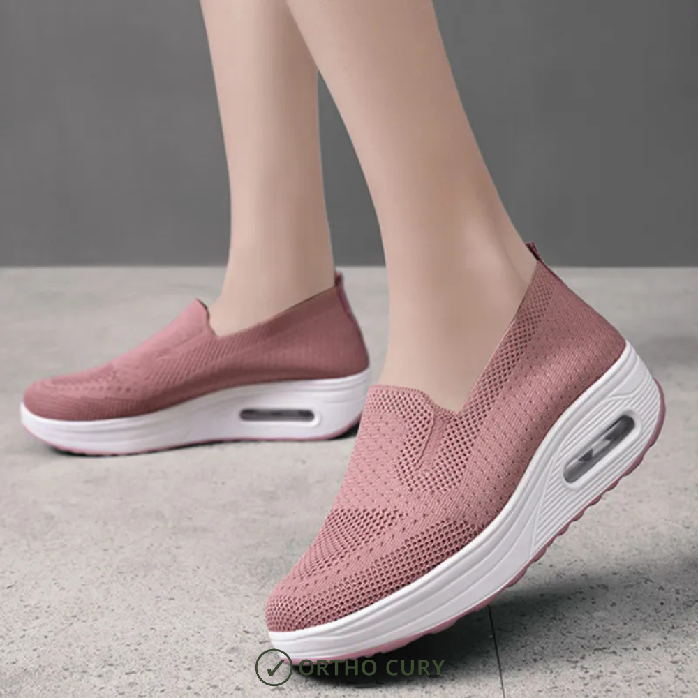Ortho Cury - Baskets confort femme Marron