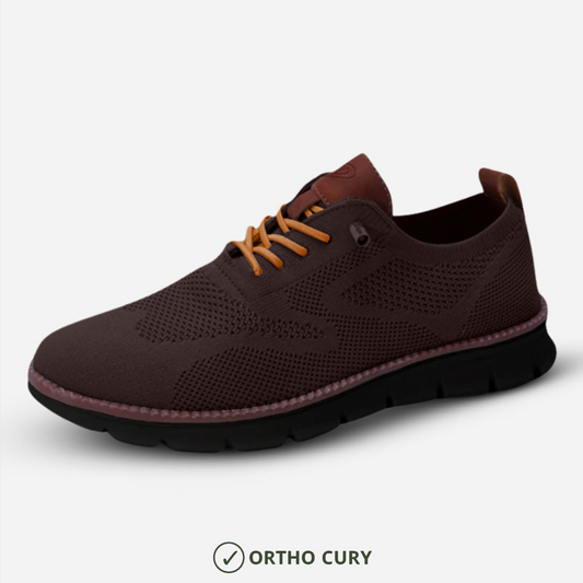 Ortho Cury Confort Max – Chaussures de Marche Santé & Soutien Marron