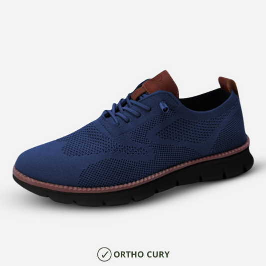 Ortho Cury Confort Max – Chaussures de Marche Santé & Soutien Bleu