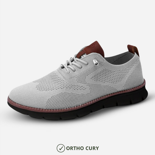 Ortho Cury Confort Max – Chaussures de Marche Santé & Soutien Gris