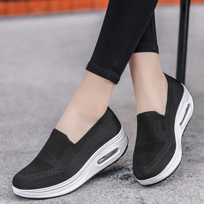 Ortho Cury - Baskets confort femme Bleu