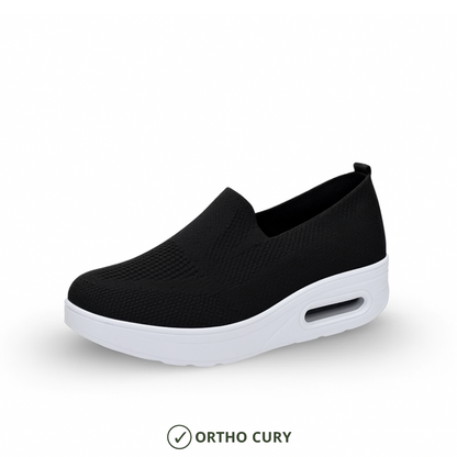 Ortho Cury - Baskets confort femme Blanc
