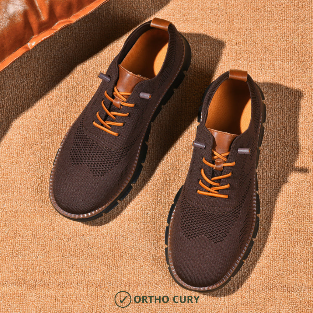 Ortho Cury Confort Max – Chaussures de Marche Santé & Soutien Gris