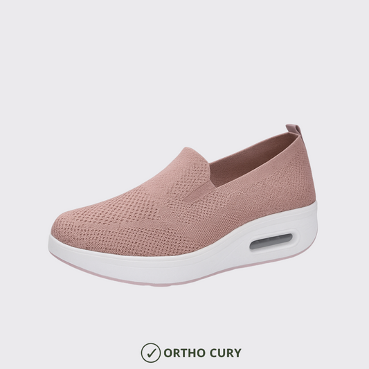 Ortho Cury -  Baskets confort femme Rose