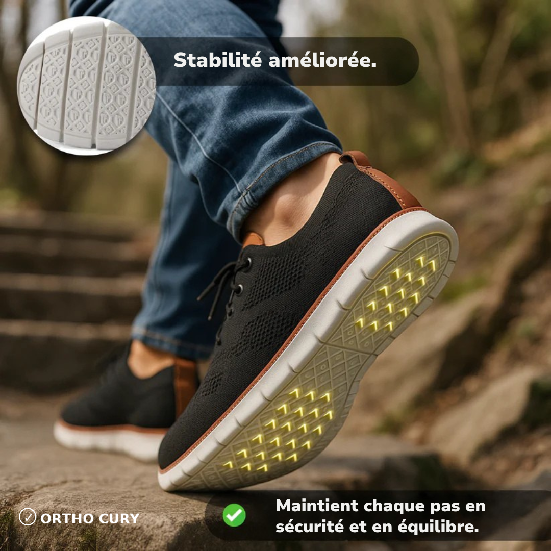 Ultra Confort – Chaussures de Marche • Maintien & Stabilité Gris
